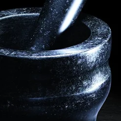Mortier et pilon Cole & Mason en granit noir élégant - Diamètre 18cm