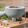 Mortier Gefu Crunchy Ø10cm en granit sur pieds + pilon