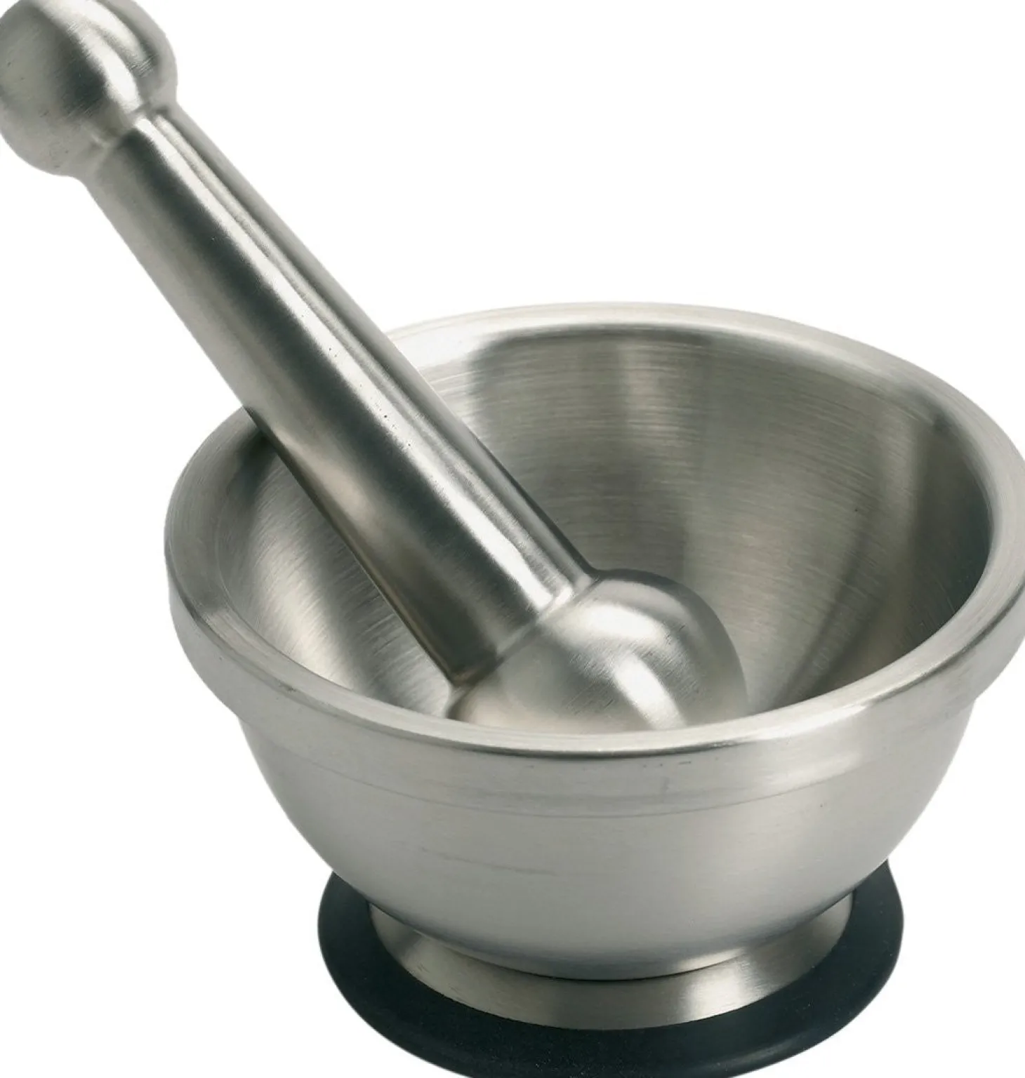 Mortier + pilon Mastrad tout inox avec base antidérapante
