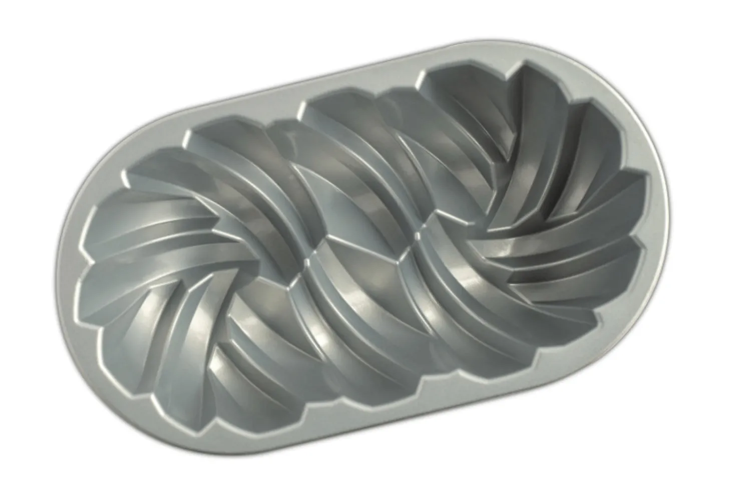 Moule à cake Nordic Ware torsadé gold en fonte d'aluminium