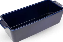 Moule à cake Peugeot Appolia en céramique bleu 26x11x8cm