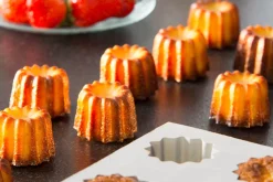 Moule à cannelés bordelais en silicone De Buyer Elastomoule 6 ou 8 alvéoles