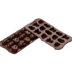 Moule à chocolat silicone Silikomart Easy Choc spécial Noël 214X106 mm
