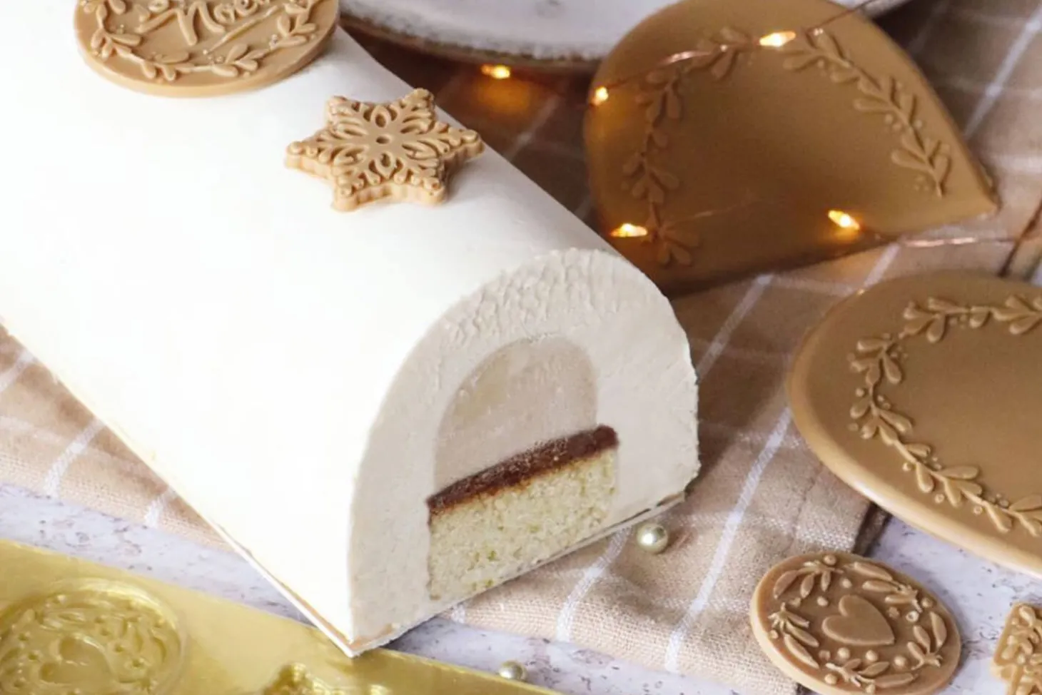 Moule à embout de bûche Scrapcooking en silicone