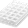 Moule en silicone et tritan professionnel Silikomart 24 pralines avec insert