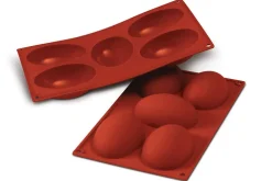 Moule en silicone professionnel Silikomart Silicon Flex 300x175mm 5 demi-œufs