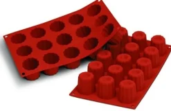 Moule en silicone professionnel Silikomart Silicon Flex 300x175mm 15 mini cannelés