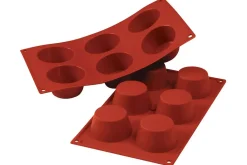 Moule en silicone professionnel Silikomart Silicon Flex 300x175mm 6 muffins 110ml