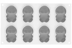 Moule en silicone professionnel Silikomart 3D 8 lapins 70ml