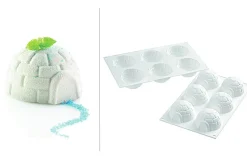 Moule en silicone professionnel Silikomart Silicon Flex 6 igloos