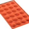 Moule en silicone professionnel Silikomart Silicon Flex 24 mini demi-sphères 10ml