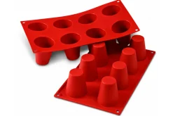Moule en silicone professionnel Silikomart Silicon Flex 300x175mm 8 babas 5.5cm