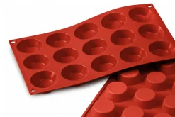 Moule en silicone professionnel Silikomart Silicon Flex 300x175mm 15 tartelettes 5cm