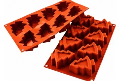 Moule en silicone professionnel Silikomart Silicon Flex 8 sapins 300 x 175mm