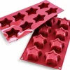 Moule en silicone professionnel Silikomart Silicon Flex 8 étoiles Ø70mm