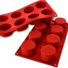 Moule en silicone professionnel Silikomart Silicon Flex 300x175mm 8 cylindres 90ml