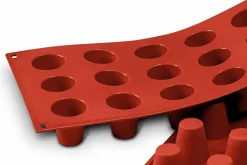 Moule en silicone professionnel Silikomart Silicon Flex 300x175mm 15 babas 3.5cm