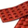 Moule en silicone professionnel Silikomart Silicon Flex 300x175mm 24 pomponnettes 3.4cm