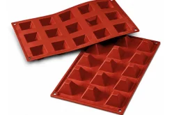 Moule en silicone professionnel Silikomart Silicon Flex 300x175mm 15 pyramides