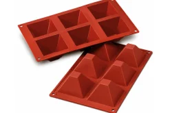 Moule en silicone professionnel Silikomart Silicon Flex 300x175mm 6 pyramides