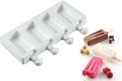 Moule à glaces en silicone Silikomart Mini Vintage - 4 empreintes