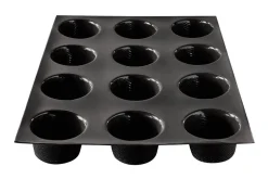 Moule 12 muffins Flexipan anti-adhérent en silicone et tricot de verre
