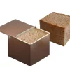 Moule à pain de mie et pain surprise carré Gobel anti-adhérent avec couvercle 20x20cm