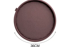 Moule à pizza Lékué ø36cm perforé marron en silicone Platinum