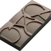 Moule pour 12 mini-tablettes de chocolat 20g cacao en PC 76 x 35mm