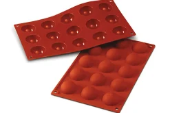 Moule professionnel en silicone Silikomart Silicon Flex 300x175mm 15 demi-sphères 4cm