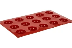 Moule professionnel en silicone Silikomart Silicon Flex 300x175mm 15 demi-sphères 4cm