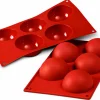 Moule professionnel en silicone Silikomart Silicon Flex 300x175mm 5 demi-sphères