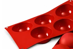 Moule professionnel en silicone Silikomart Silicon Flex 300x175mm 5 demi-sphères