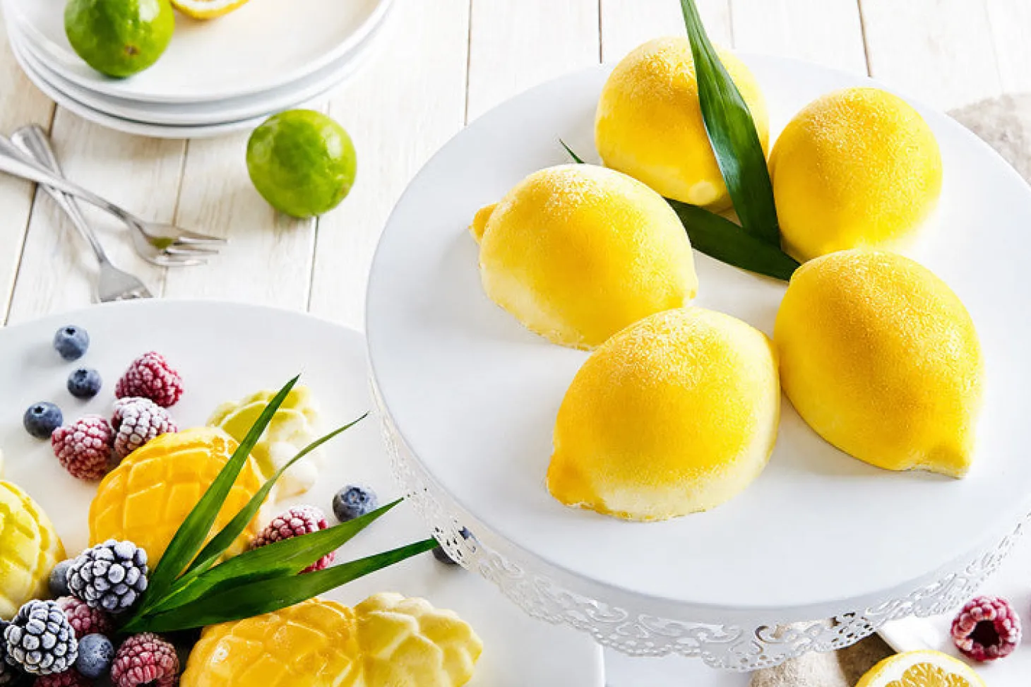 Moule pâtissier 4 citrons Silikomart en silicone blanc