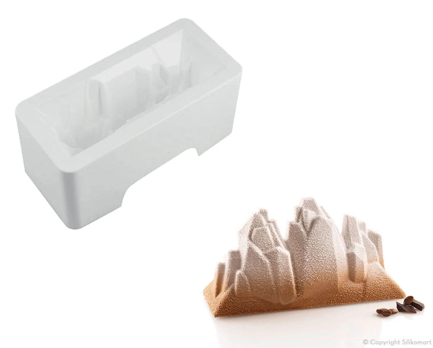 Moule pâtissier Silikomart montagne "Tre Cime" 650ml