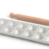 Moule à raviolis Marcato Classic 12 empreintes rondes + mini rouleau en bois