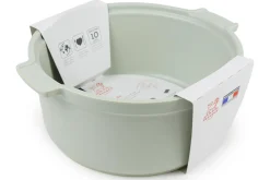 Moule à soufflé Peugeot Appolia en céramique vert sauge diamètre 22cm