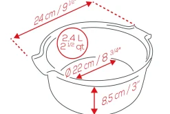 Moule à soufflé Peugeot Appolia en céramique ardoise diamètre 22cm