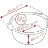 Moule à soufflé Peugeot Appolia en céramique rouge Ø22cm