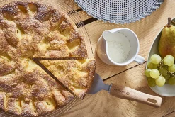 Moule à tarte cannelé inox fond amovible De Buyer et feuille cuisson