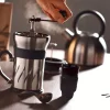 Moulin à café et cafetière à piston 2 en 1 Peugeot Paris Press en inox / ABS 15cm