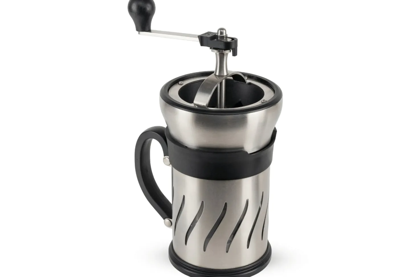 Moulin à café et cafetière à piston 2 en 1 Peugeot Paris Press en inox / ABS 15cm