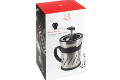 Moulin à café et cafetière à piston 2 en 1 Peugeot Paris Press en inox / ABS 15cm