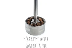Moulin à café manuel Peugeot Brésil en hêtre chocolat 21cm