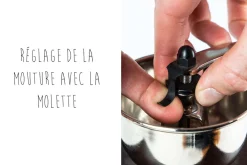 Moulin à café manuel Peugeot Brésil en hêtre chocolat 21cm