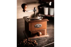 Moulin à café manuel Peugeot Nostalgie en hêtre chocolat 21cm