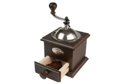 Moulin à café manuel Peugeot Nostalgie en hêtre chocolat 21cm