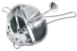 Moulin à légumes manuel Gefu Flotte Lotte tout inox avec 2 grilles - Diamètre 20cm