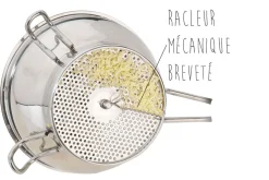 Moulin à légumes manuel Gefu Flotte Lotte tout inox avec 2 grilles - Diamètre 20cm
