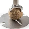 Moulin à muscade manuel Peugeot Madras en bois de hêtre, inox et acrylique chocolat 15cm